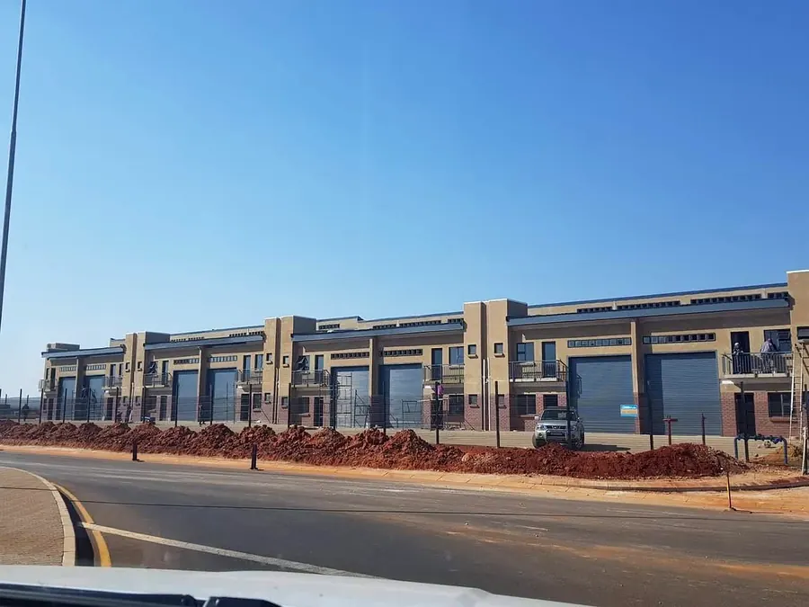 New industrial park in Gauteng fitted with roller shutter doors on every unit